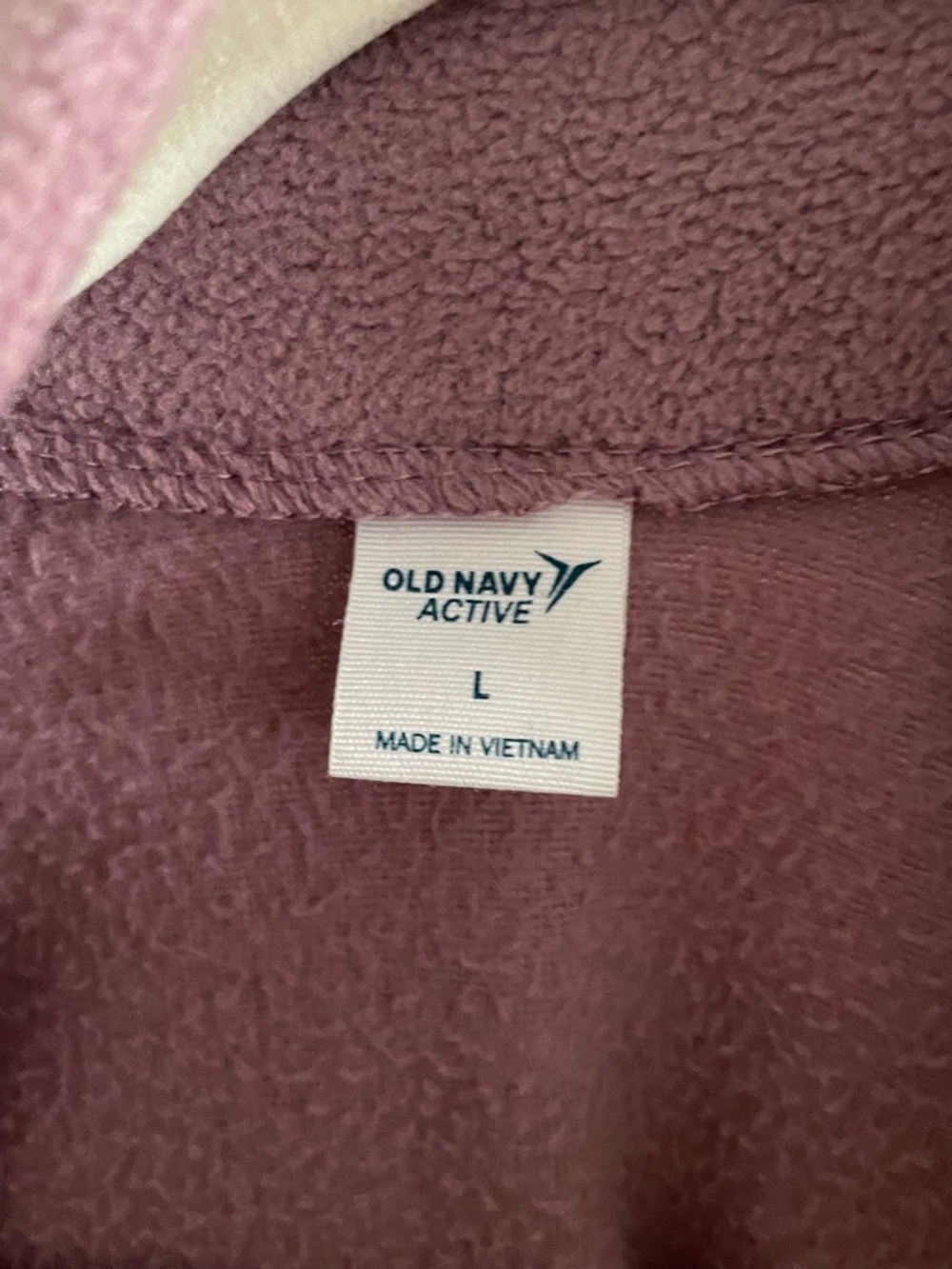 Old Navy Fleece Lilac Full-Zip Lightweight Jacket - Picture 7 of 8